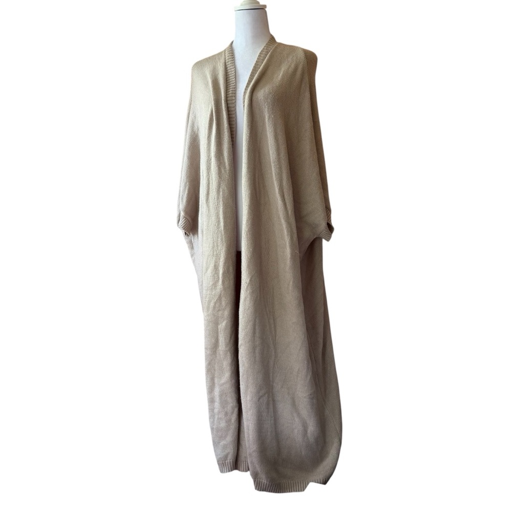 By Together Beige Knit Open Front Cardigan Shrug Size M/L